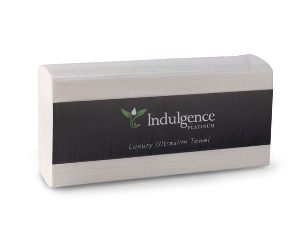 Indulgence Platinum Ultraslim Hand Towels, Luxury TAD Paper 24 x 23cm 2400 sheets per ctn