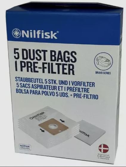 Nilfisk Bravo & Action Series Vac Bags