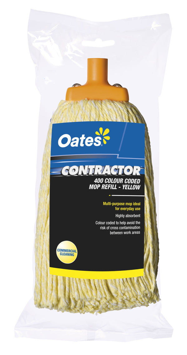 Oates Contractor Mop 400G Yellow